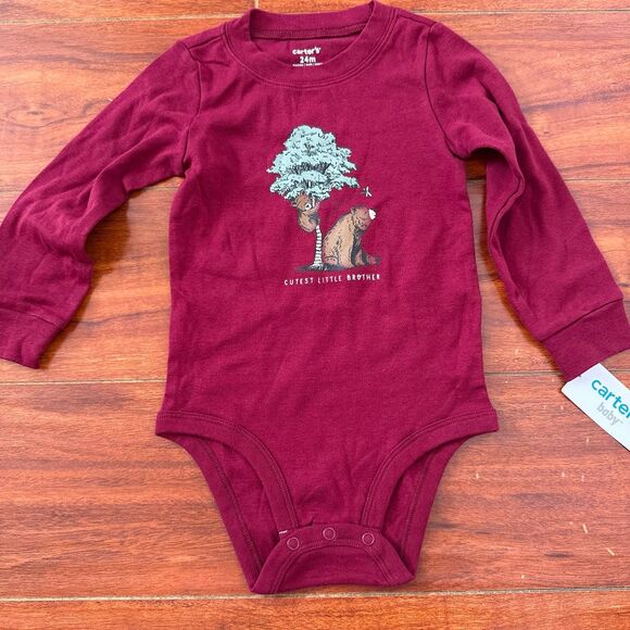 Carter's Other - Carter’s Cutest Little Brother Long-sleeve Bodysuit 24m